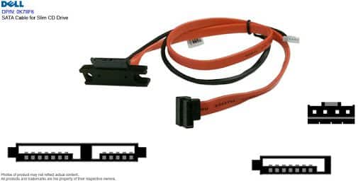 DELL OPTIPLEX 9030 INSPIRON 23 AIO GENUINE SATA OPTICAL DVD DRIVE CABLE 0K78F6 DELL OPTIPLEX 9030 INSPIRON 23 AIO GENUINE SATA OPTICAL DVD DRIVE CABLE 0K78F6